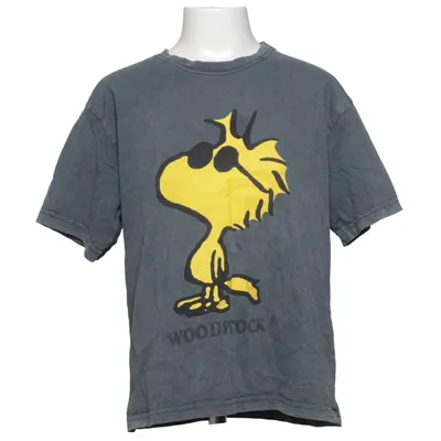 T-shirt (Grå, Gul) fra Zara x Peanuts Bomuld