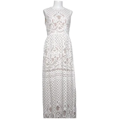 Maxikleid (Weiß, Beige) von Hallhuber Donna Baumwolle, Polyamid, Polyester