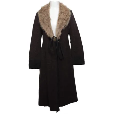 Coat (Brown) from Imitz Acrylic, Cotton, Mohair, Polyester, Wool