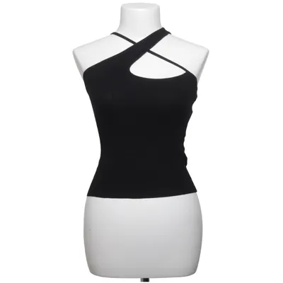Crop top (Noir) de Collusion Polyamide, Viscose