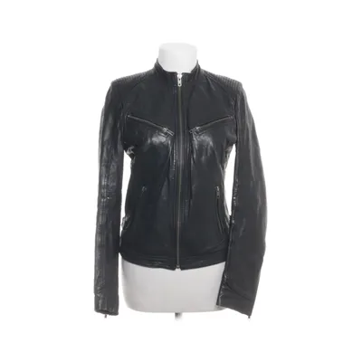 Läderjacka (Svart) från Rock'n Blue Polyester, Skinn