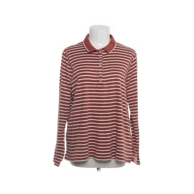 Polo shirt (Brown, White) from Lands' End Cotton, Elastane