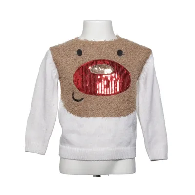 Pull de Noël (Blanc, Marron, Rouge) de F&F Kids Acrylique, Fibre métallique, Polyester
