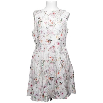Dress (White, Multicolored) from Closet London Cotton, Elastane