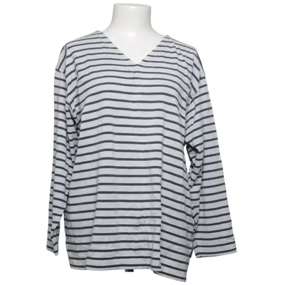 Långärmad t-shirt (Vit, Blå) från Intown Simplicity Bomull