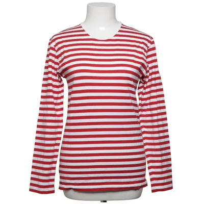 T-shirt à manches longues (Rouge, Blanc) de Marimekko Coton