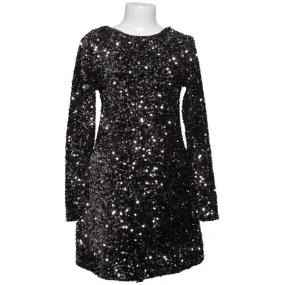 Cocktailkleid (Schwarz, Silber) von Gina Tricot Polyester