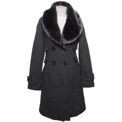 Jas (Grijs) van Chic & Jeune Polyester, Wol