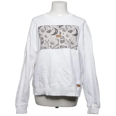 Collegetröja (Vit, Flerfärgad) från Continental Clothing Bomull