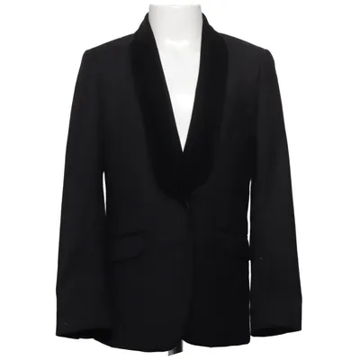 Blazer (Black) from Romano Polyester, Viscose