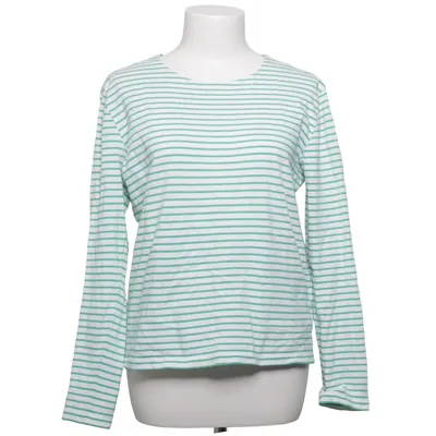 Long sleeve T-shirt (White, Green) from Hessnatur Cotton