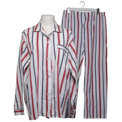 Pyjamas (Vit, Blå, Röd) från Nordiska Kompaniet Bomull