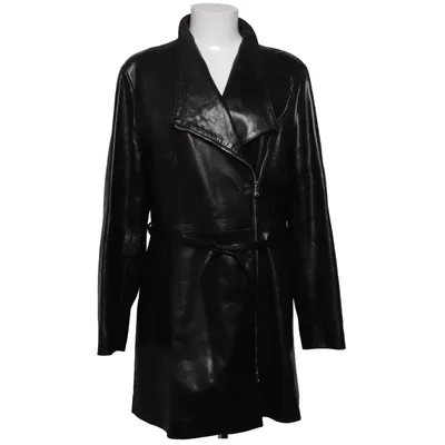 Læderfrakke (Sort) fra Bikers Acetat, Bomuld, Polyester, Viscose
