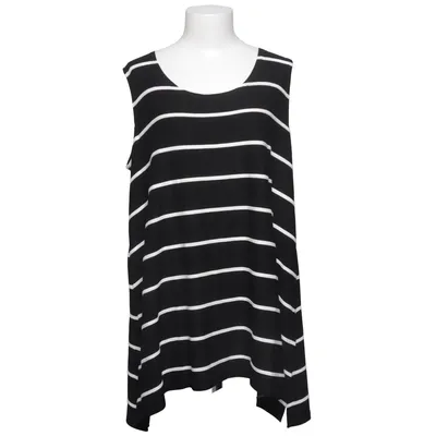Tank Top (Black, White) from Ralston Elastane, Viscose