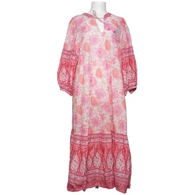 Maxi jurk (Roze, Oranje, Meerkleurig) van Indiska Katoen