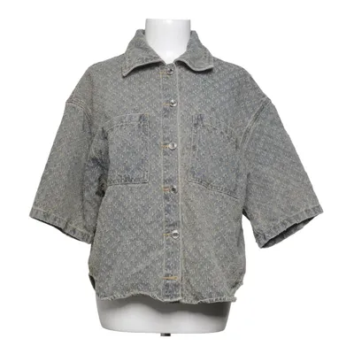 Denim blouse (Blauw, Beige) van Missguided Acryl, Lyocell, Polyamide, Polyester, Viscose