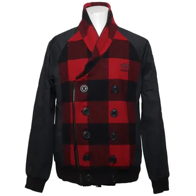 Jakke (Sort, Rød, Flerfarvet) fra Adidas Bomuld, Polyester, Uld