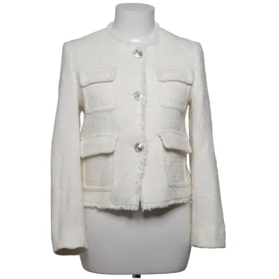 Kavaj (Vit) från Mango Bomull, Polyester, Viskos, Ull