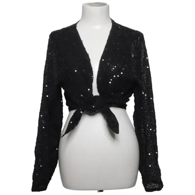 Bolero (Zwart, Zilver) van Ms Mode Katoen, Polyester