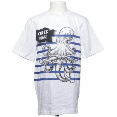 T-shirt (White, Blue) from Gémo Cotton, Elastane