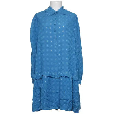 Robe (Bleu) de Stella Nova Fibre métallique, Polyester, Soie