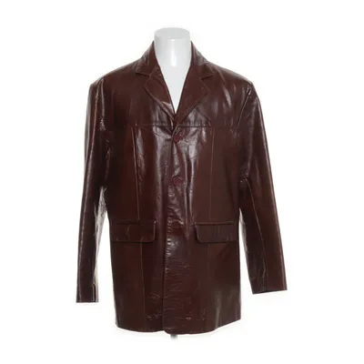 Leather blazer (Brown) from Roco Baroco Leather, Polyester