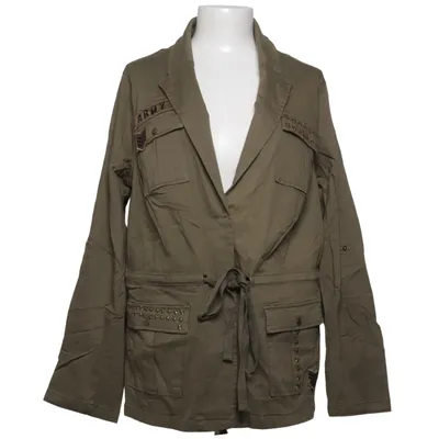 Safarijacke (Grün) von Denim Identity by Zizzi Baumwolle, Elasthan