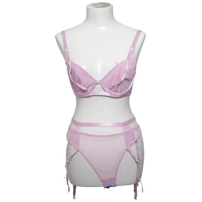 Ensemble de sous-vêtements (Rose) de Wolf & Whistle Coton, Élasthane, Polyamide