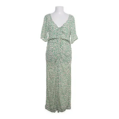 Maxi dress (White, Green) from Ganni Viscose