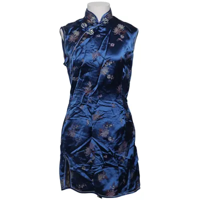 Cheongsam (Blue, Multicolored) from Manon Polyamide, Viscose