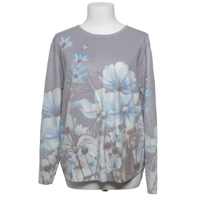 Sweater (Gray, Blue, Multicolored) from Les Étoiles Claires Cashmere, Merino wool, Metallic fiber