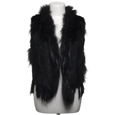 Bont gilet (Zwart) van Natures Collection Konijnenbont