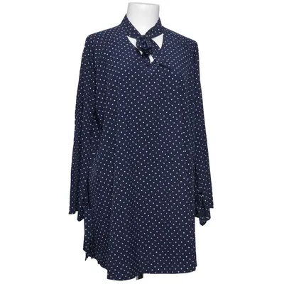 Strikblouse (Blauw, Wit) van Alexandra Elastaan, Viscose