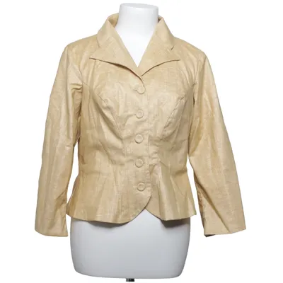 Blazer (Gold) from Miss Candyfloss Elastane, Linen, Polyester, Viscose