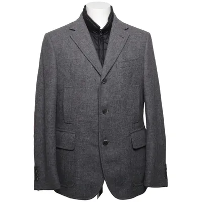 Blazer (Gray) from Fay Polyamide, Wool