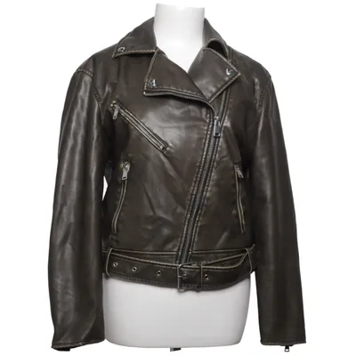 Biker jacket (Green) from Zara Polyester