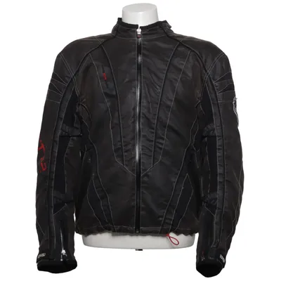 Motorcykeljacka (Grå, Svart) från Lindstrands Polyester, Polyuretan