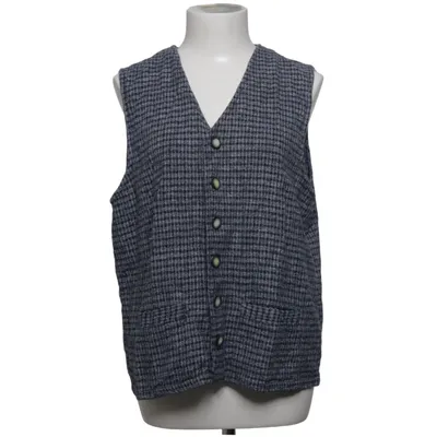 Gilet (Blauw, Wit) van Montgomery Katoen