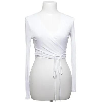 Slå-om top (Hvid) fra Sassy Classy Elastan, Viscose