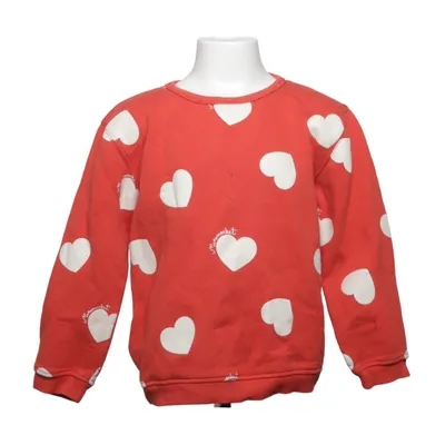Sweatshirt (Rød, Hvid) fra Minimarket Bomuld, Polyester