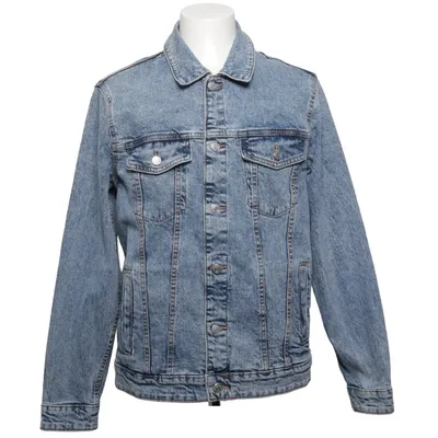 Veste en jean (Bleu) de Pull & Bear Coton, Élasthane