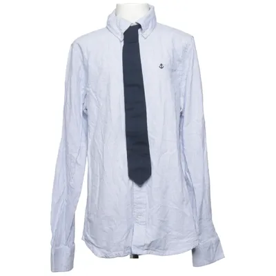 Shirt (Blauw, Wit) van Yigga Katoen