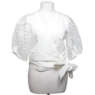 Wrap blouse (White) from Visual Clothing Project