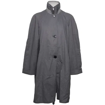 Manteau (Gris) de Milo Coton, Polyester, Polyuréthane