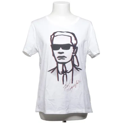 T-shirt (Blanc) de Karl Lagerfeld for H&M Coton