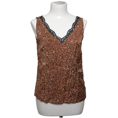 Tank Top (Brown, Black) from Visual Clothing Project Polyester, Viscose