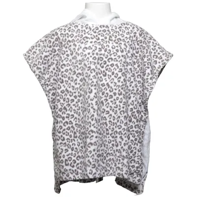 Badcape (Vit, Grå) från Hemtex Bomull