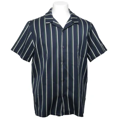 Kortärmad skjorta (Blå, Vit, Grön) från Woodbird Elastan, Polyester, Viskos