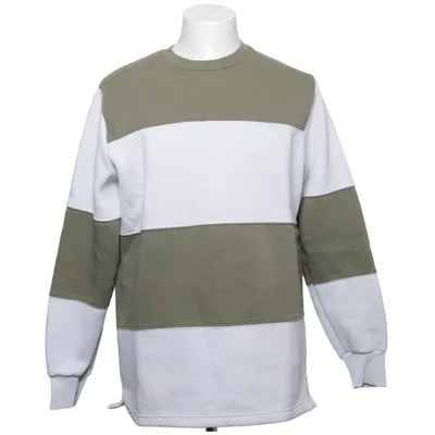 Sweatshirt (Vert, Blanc) de Crash Coton, Polyester