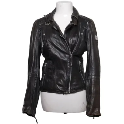 Biker jacket (Black) from Freaky Nation Cotton, Leather, Polyester